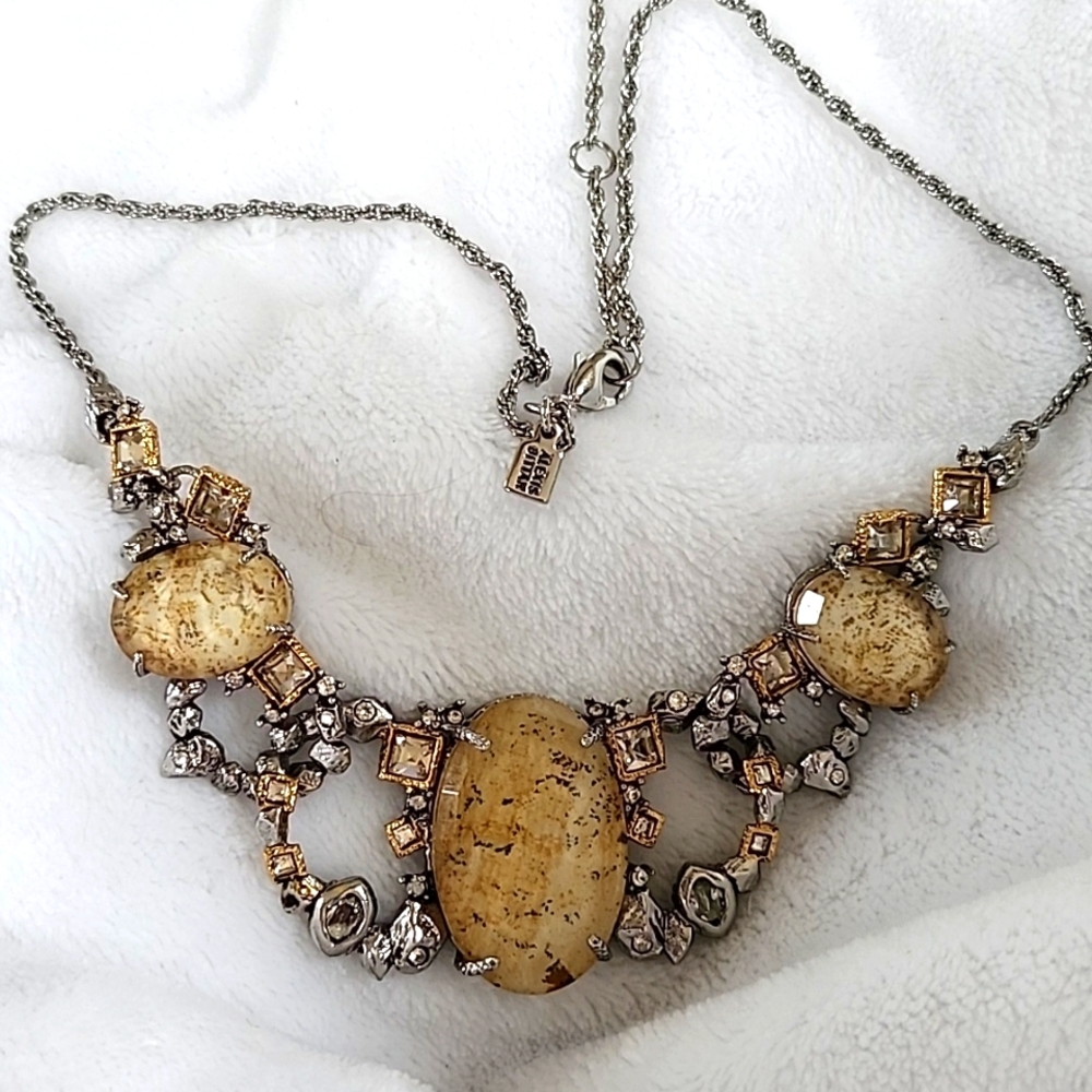Alexis Bittar Elements Mosaic Link Collar Necklace